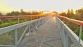 Sky walk in garden