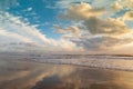 Sky and Water Collide on Outer Banks Beach Royalty Free Stock Photo