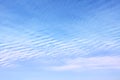 Sky with wavy clouds Royalty Free Stock Photo