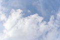 sky with white clouds background. Beautiful skies in winter afternoons Royalty Free Stock Photo