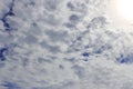 Sky with white clouds on sunshine day