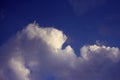 Sky with whithe clouds, beautiful day landscape something to watch Royalty Free Stock Photo