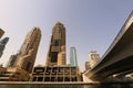 Skycrape buildings in Dubai Royalty Free Stock Photo