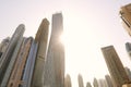 Skycrape buildings in Dubai Royalty Free Stock Photo