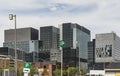 Skycrapers in downtown Montreal, in Quebec, Canada Royalty Free Stock Photo