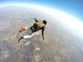 Skydiver in action