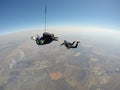 Skydiver films tandem skydive