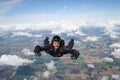 Skydiver in freefall