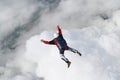 Skydiver in freefall