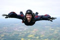 Skydiver in freefall