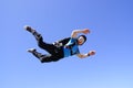 Skydiver in perfect body position