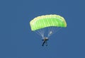 A skydiver performing skydiving with parachute Royalty Free Stock Photo