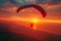 Skydivers Enjoying the View from Above. AI Generated