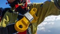 Skydivers Static Line Hook and Harness Royalty Free Stock Photo