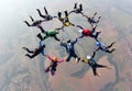 Skydiving accomplishment Royalty Free Stock Photo