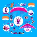 Skydiving And Parachuting Set