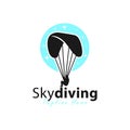 skydiving sport illustration logo