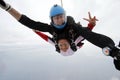 Skydiving tandem jump happiness