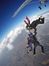 Skydiving team Royalty Free Stock Photo
