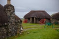 Skye Museum of Island Life with thatched cottages showing how people used to live, located on Isle of Skye, Duntulm