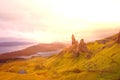 Skye Panorama Old Man Of Storr Flare Extra Wide Royalty Free Stock Photo