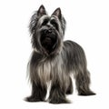skye terrier Full body facing forward clear white background,generated with AI.