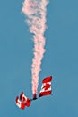 SkyHawks Canadian Parachute Demonstration Team Royalty Free Stock Photo