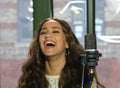 Skylar Stecker films a session in Brooklyn Royalty Free Stock Photo