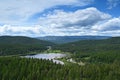 Skyles Lake from Lion Mountain Trail near Whitefish, Montana.