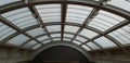 Modern ceiling skylight with frosted glass in the Cleveland Museum of Art