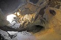 Skylight Interior of Sunshine Cave Lava Tube Royalty Free Stock Photo