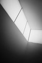 Skylight or light well in interior building, natural light falling from the top Royalty Free Stock Photo