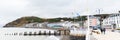 Skyline of Aberystwyth on he coast of Ceredigion, in Wales, UK