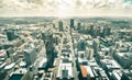 Skyline aerial view of skyscrapers in Johannesburg