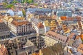 Skyline aerial view of Strasbourg old town, France Royalty Free Stock Photo