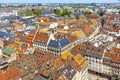 Skyline aerial view of Strasbourg old town, France Royalty Free Stock Photo