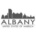 Albany Skyline Symbol Design City Vector Art