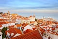 Lisbon Old Town skyline, Portugal Royalty Free Stock Photo