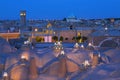 Skyline of the ancient city of Kashan, Iran