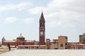 Skyline of Asmara, Eritrea, with the Church of Our Lady of the Rosary in the foreground