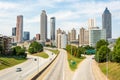 Skyline in Atlanta, Georgia Royalty Free Stock Photo