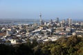 Skyline of Auckland view from Mount Eden. New Zealand