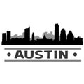 Austin Skyline City Icon Vector Art Design