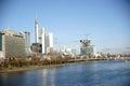 Skyline banking district Frankfurt