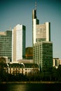 Skyline banking district Frankfurt