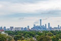 Skyline of  beijing city with skyscraper in CBD Royalty Free Stock Photo