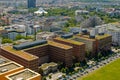 Skyline of Berlin downtown - aerial of city center