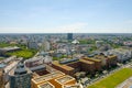 Skyline of Berlin downtown - aerial of city center