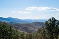 Skyline of The Blue Ridge Mountains in Virginia at Shenandoah Na Royalty Free Stock Photo