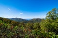 Skyline of The Blue Ridge Mountains in Virginia at Shenandoah Na Royalty Free Stock Photo